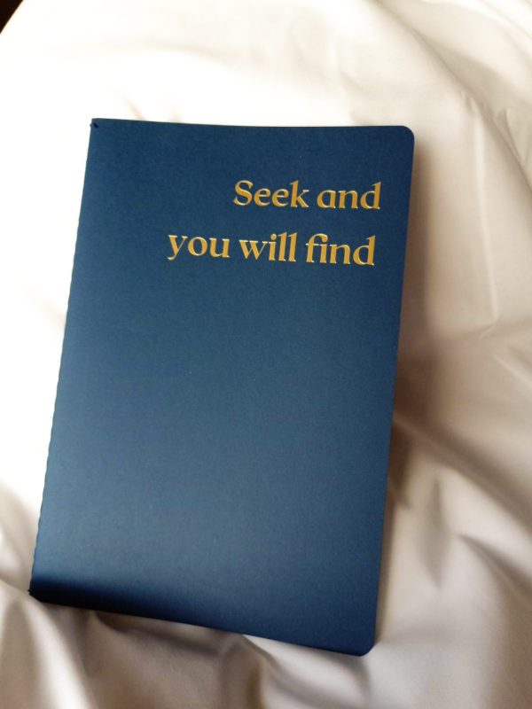 尋找就尋見 燙金字筆記本-普魯士藍