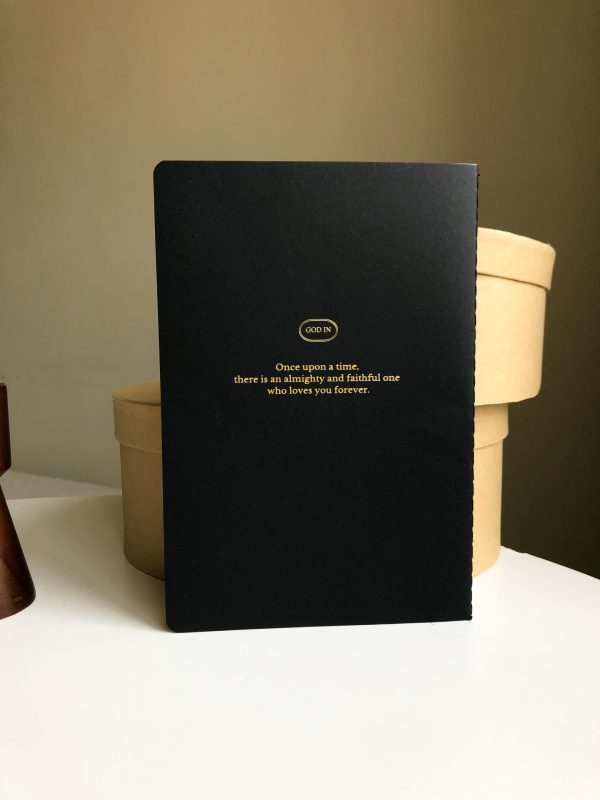 尋找就尋見 燙金字筆記本-黑