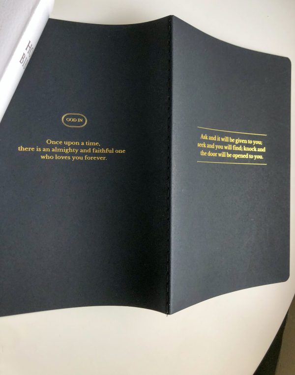 尋找就尋見 燙金字筆記本-黑