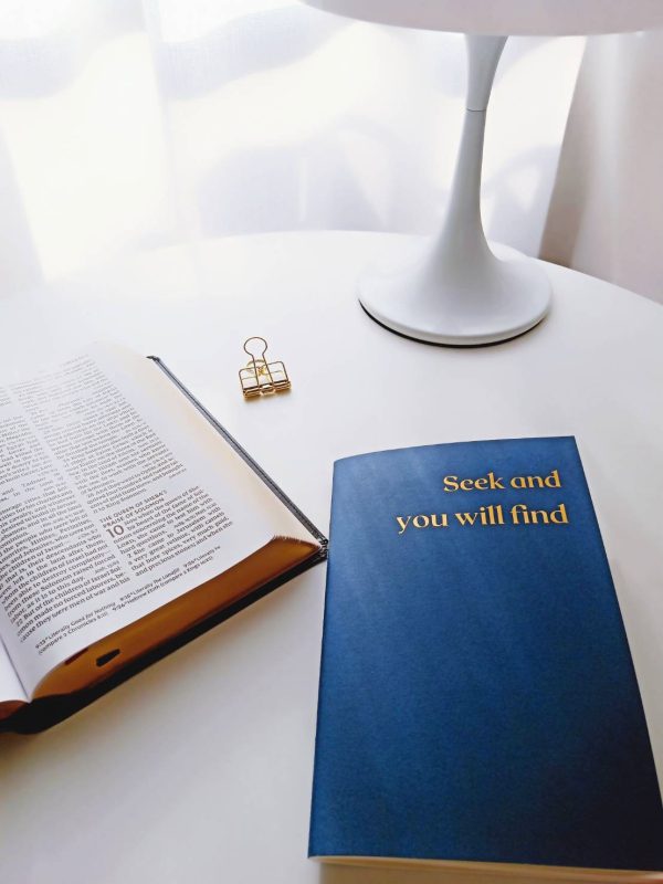 尋找就尋見 燙金字筆記本-普魯士藍