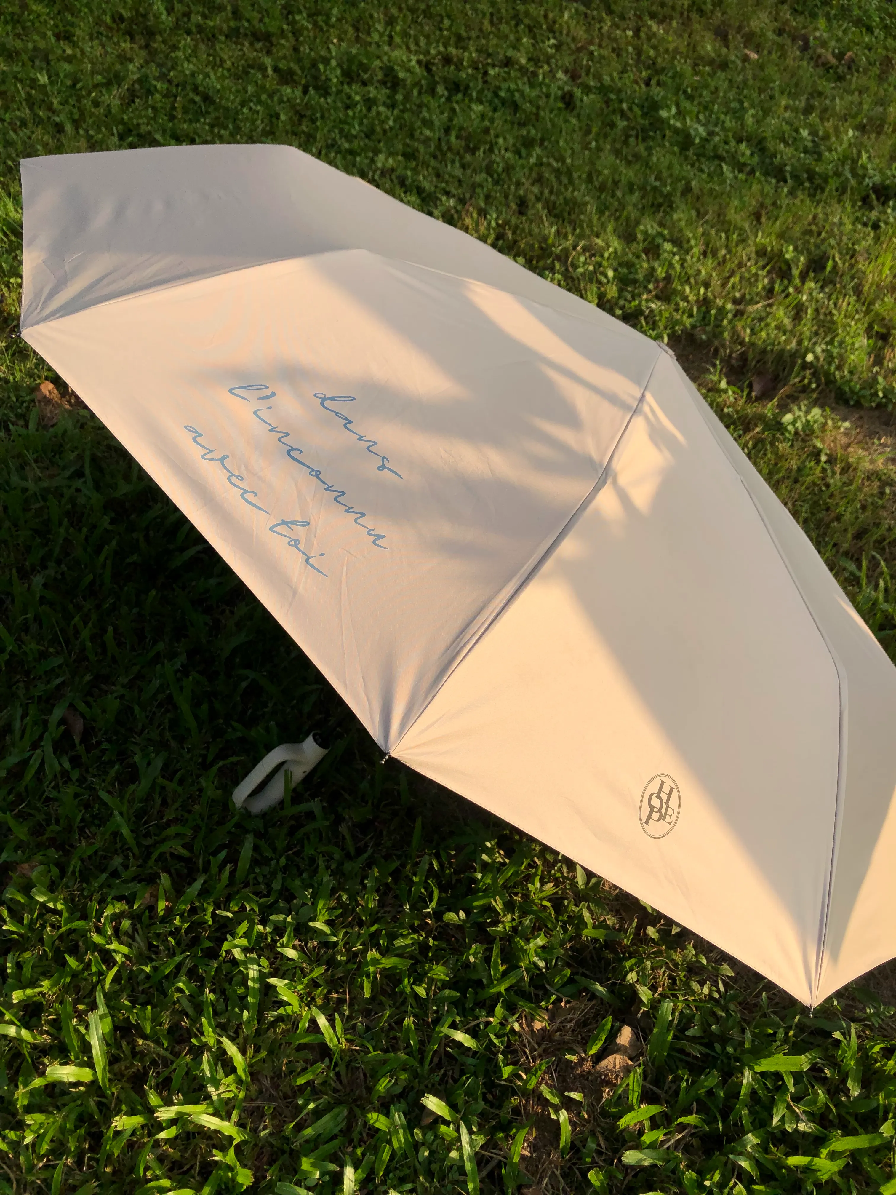 盼望｜環扣通勤晴雨大傘 125cm｜奶酪色