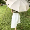 盼望｜環扣通勤晴雨大傘 125cm｜奶酪色